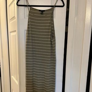 Striped slinky maxi sun dress